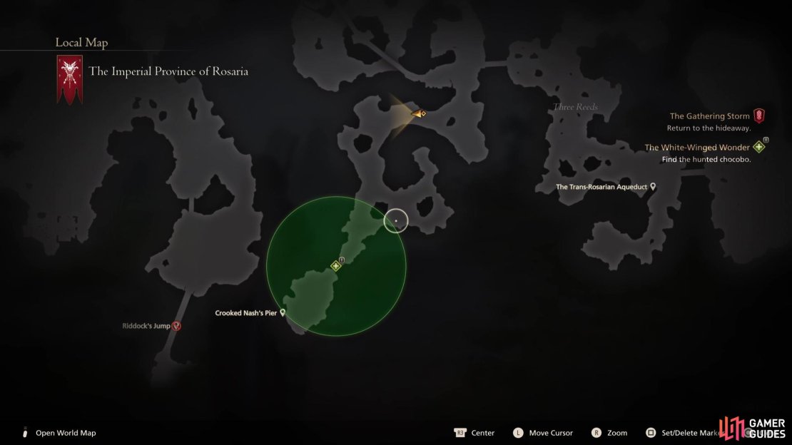 Head south from !Martha&rsquo;s Rest to find the missing chocobos.