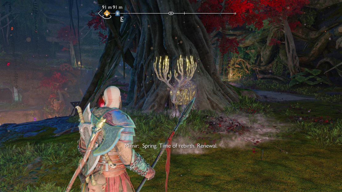 If you enter the Wishing Well from The Jungle, the Stag of Spring will be right there