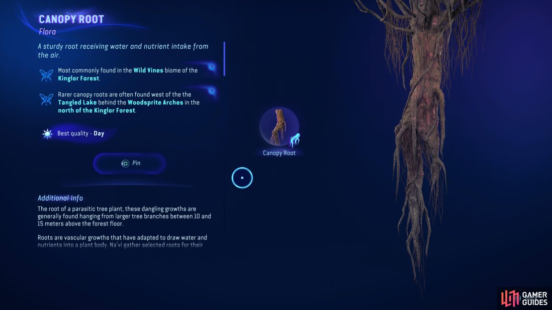 Canopy Root is one of many different materials you can find in Avatar.