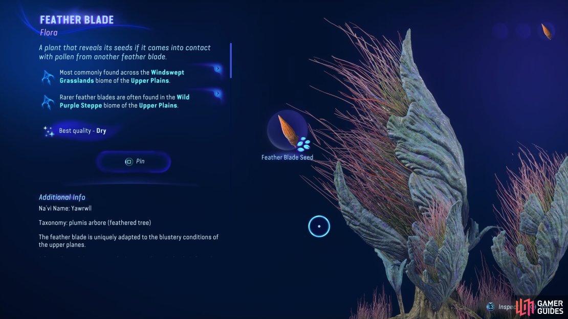 Feather Blade Seeds can be a little tricky to harvest, due to needing two of the plants.