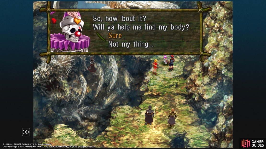 The Heavy Skull initiates the recruitment if you say yes.