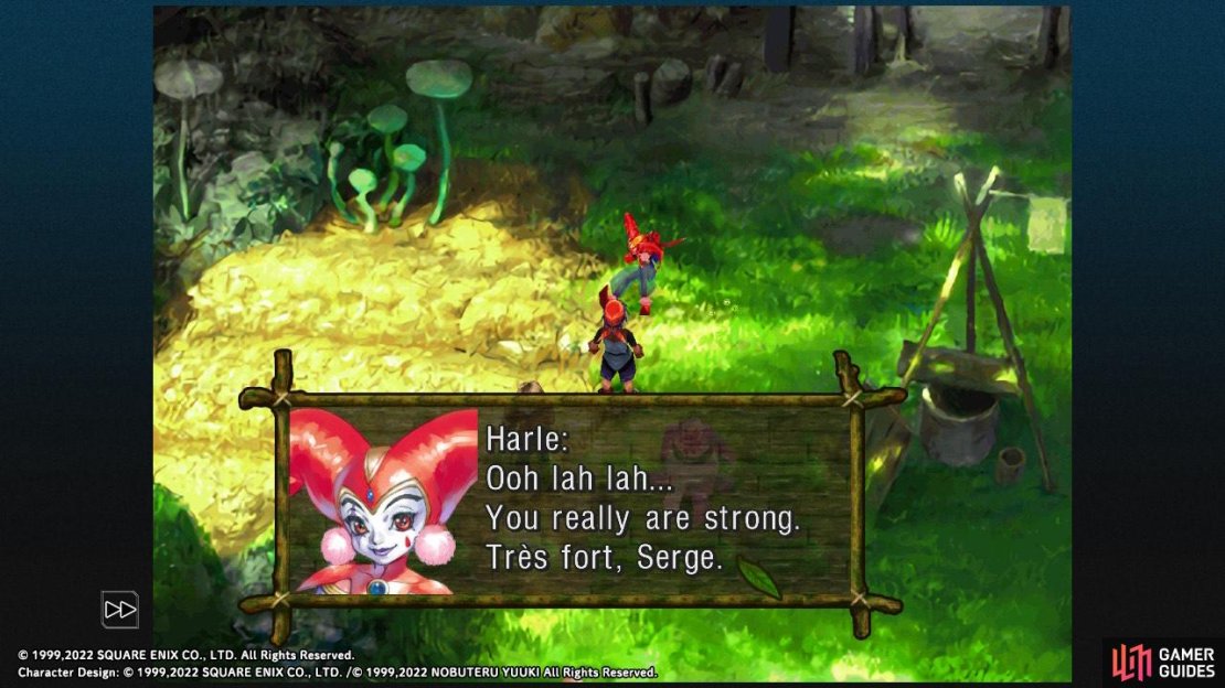 Harle isn’t difficult to defeat and yields pretty quickly.