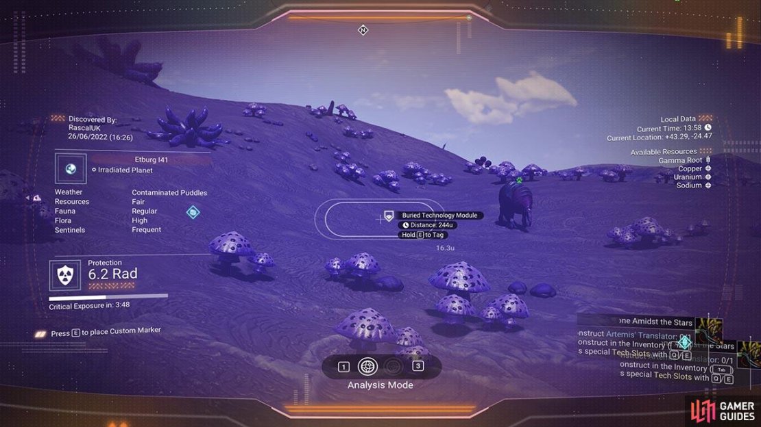 Scan for as much buried tech as you can.