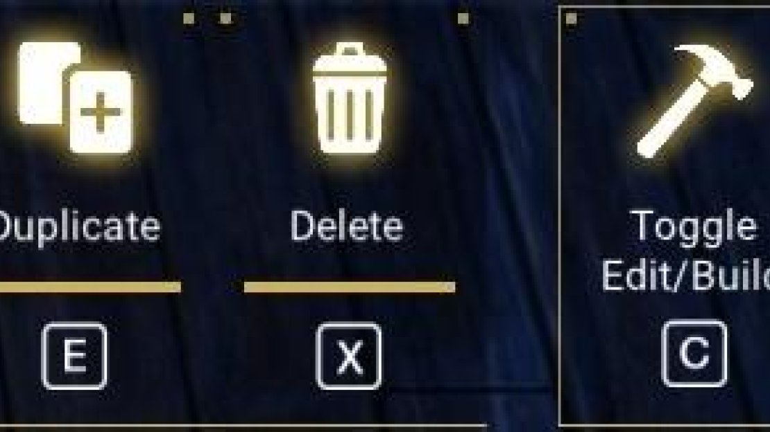 The edit menu for structures and parts within your base.
