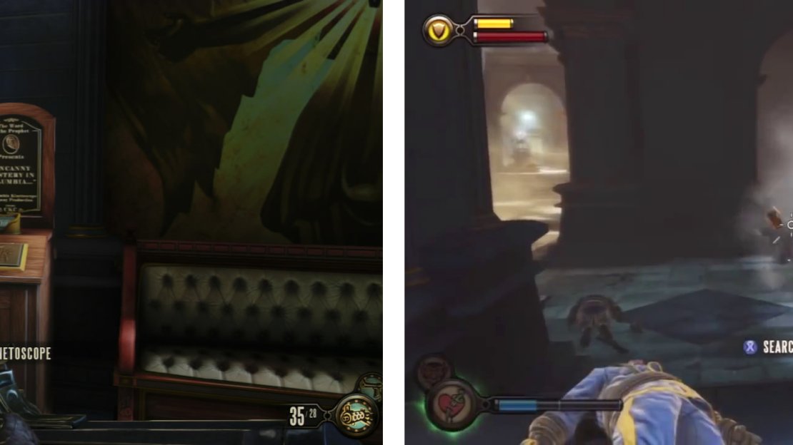As soon as the level starts grab the Kinetoscope (left) before fighting your way through the gondola station.