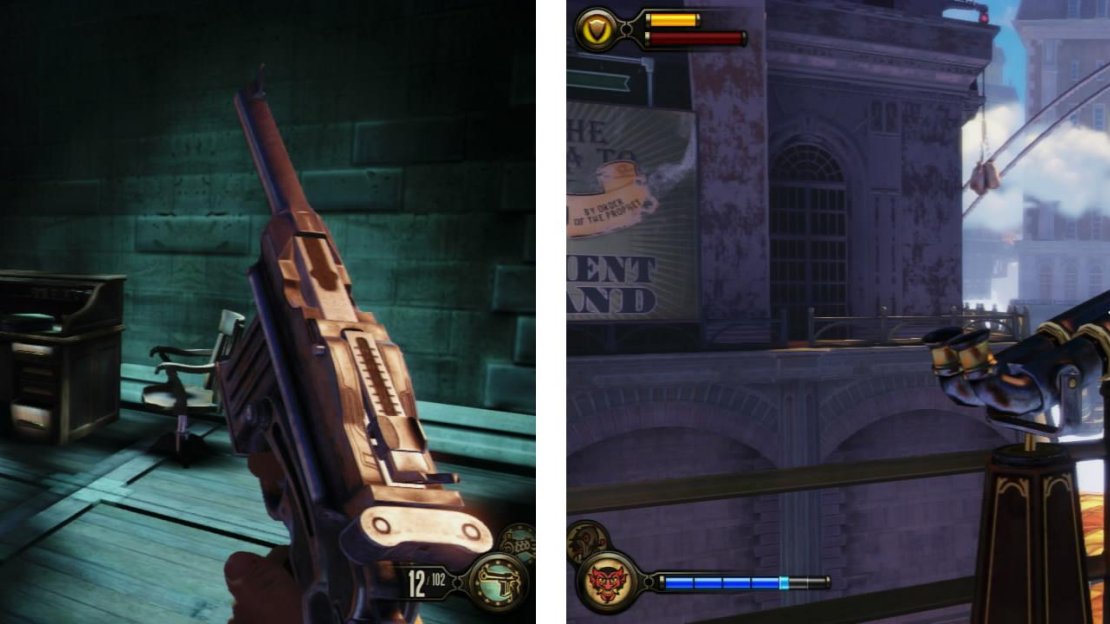 Grab the Infusion Upgrade (left) and Telescope (right) from the first room accessible from the skyline.