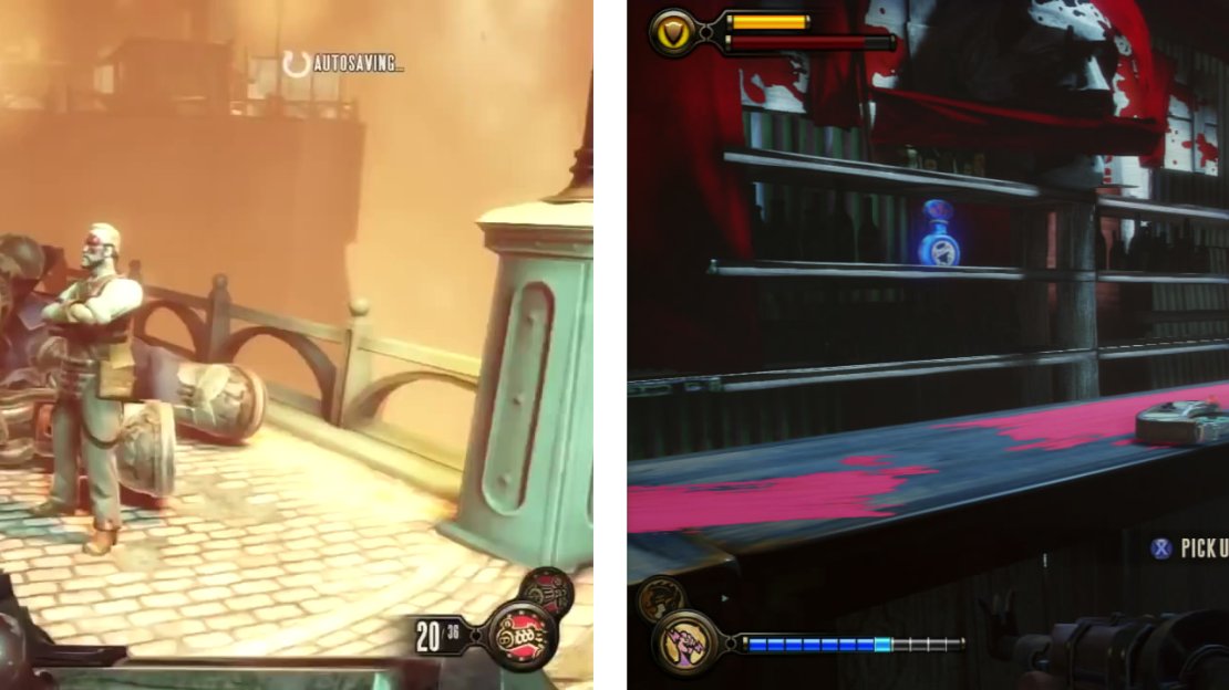 Under the body of the Handyman is a Voxophone (left). Inside the bar, there is a second Voxophone (right).