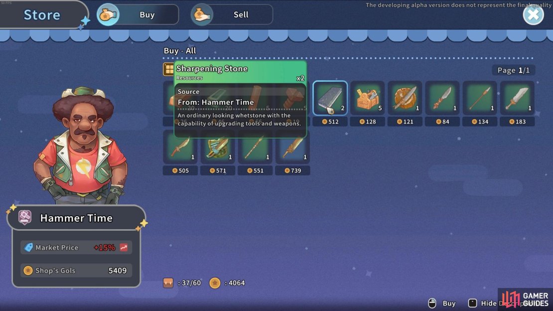 Sharpening Stones can be purchased from Hammertime.