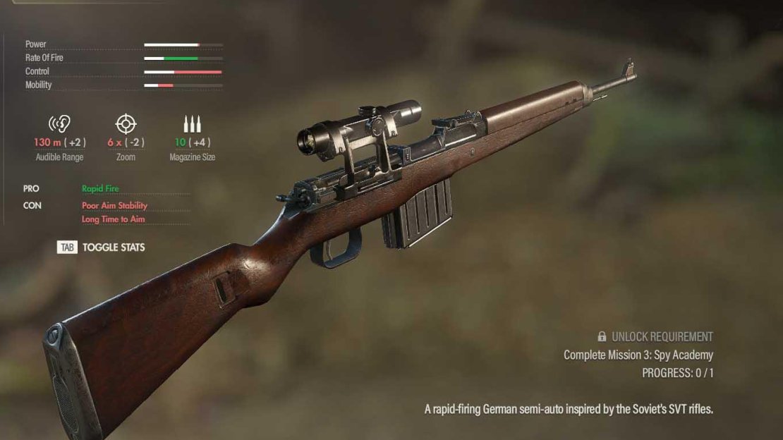 The Gewehr 1943 is an Axis weapon based on a Soviet model.