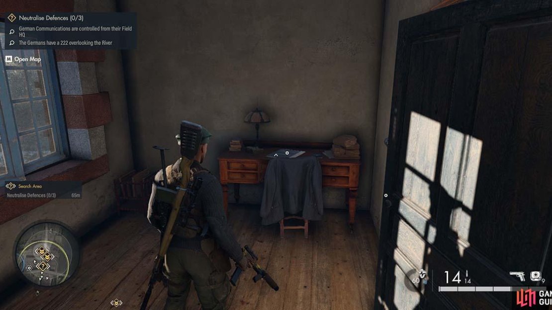 You’ll find this document on a table up the stairs.