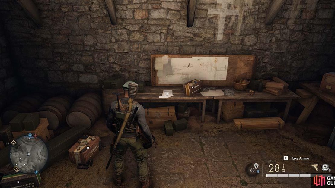You’ll find the letter on this table in the basement.