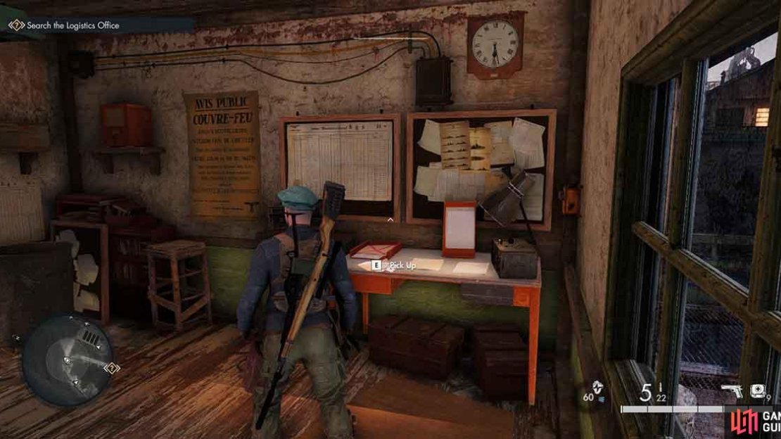 You’ll find the letter on a table in this room.