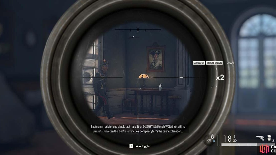 High-ranking Jaan Trautmann needs to be removed to help the Allied actions.