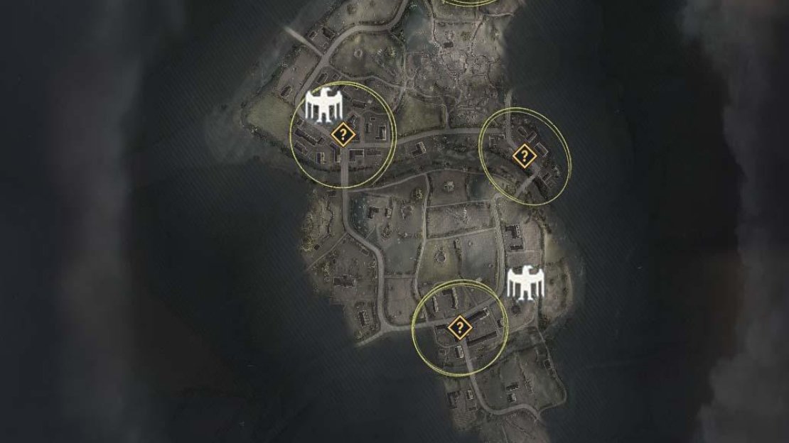 The locations of all three Stone Eagles in Mission 6.