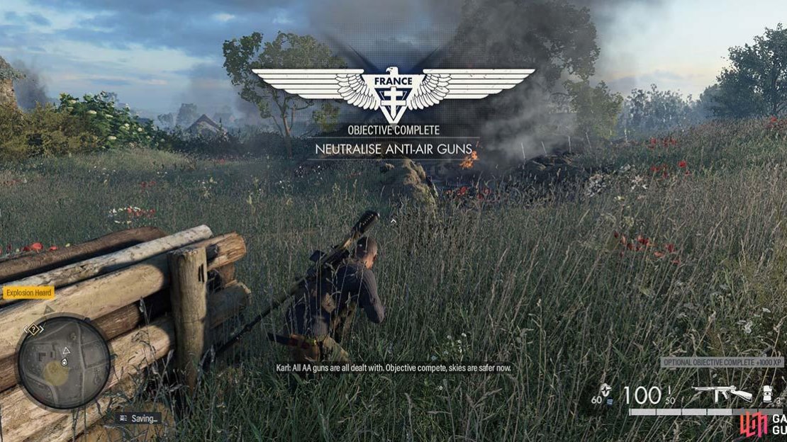 Removing the AA guns is an optional objective here.