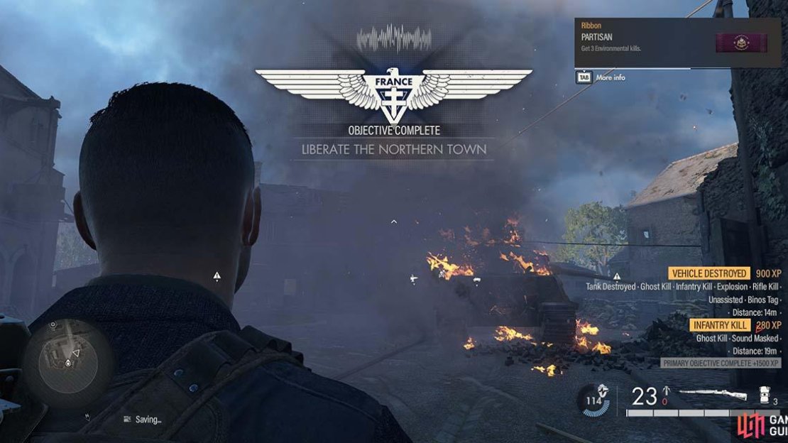 Liberating the town are one of your primary objectives.