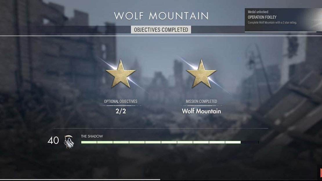 Mission 10 Wolf Mountain complete as complete can be.