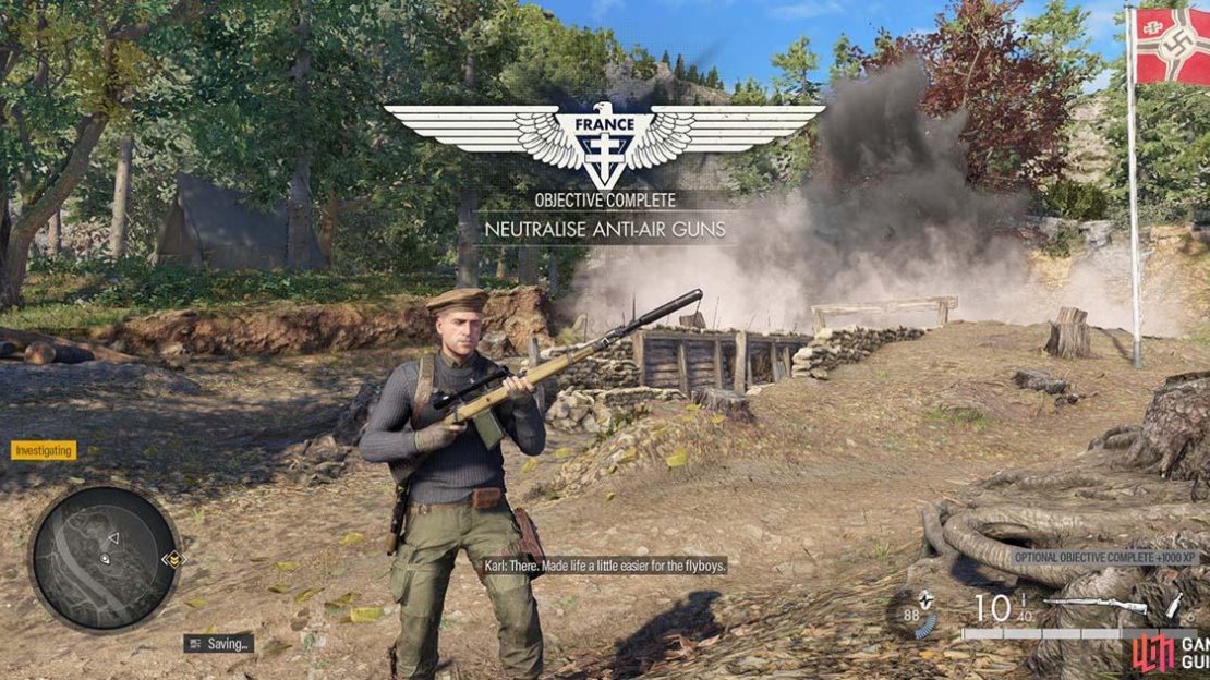 That’s some more AA guns that won’t be bothering our boys in the skies.