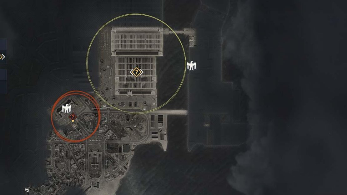 The locations of the three Stone Eagles on Mission 8: Rubble & Ruin.
