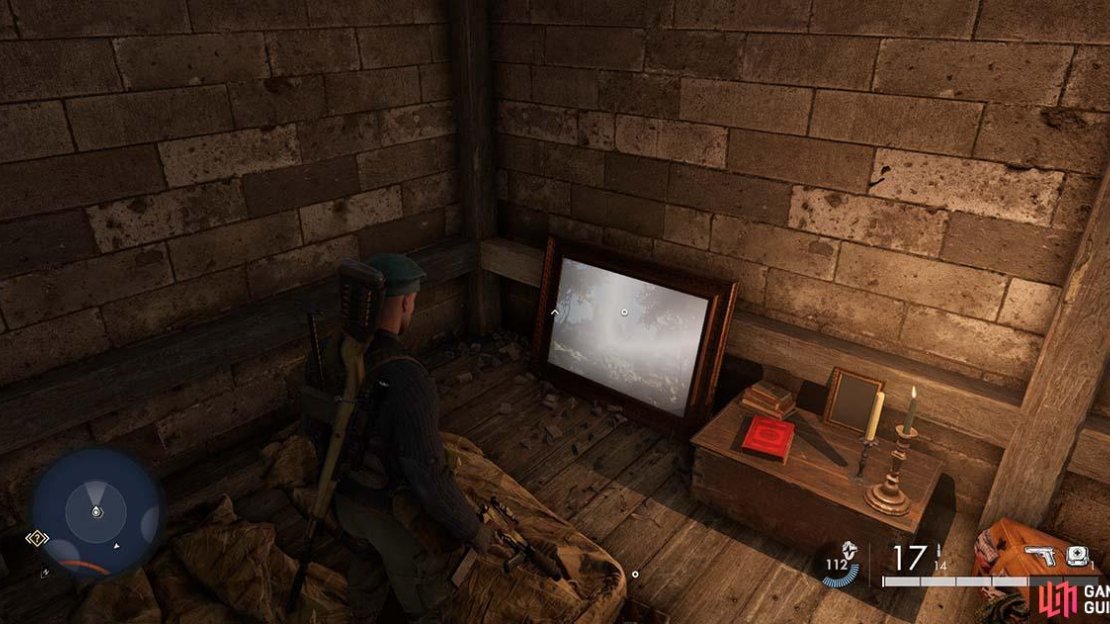 You’ll find the painting at the top of the tower.
