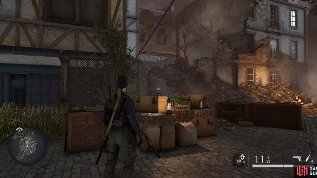 The document can be found on top  of this storage container in the courtyard outside.
