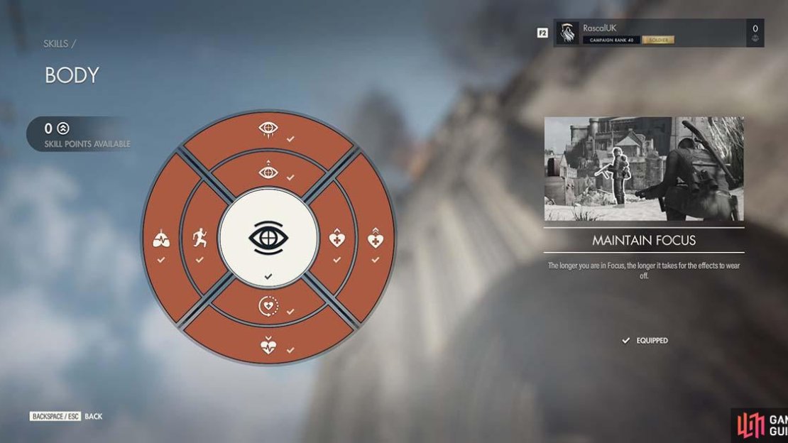 The Body Skill Points add some useful optional extras to your game.