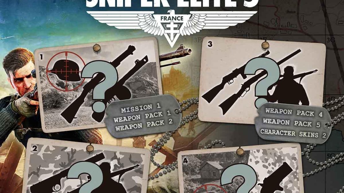 The Sniper Elite 5 Season Pass roadmap - image courtesy of Rebellion.