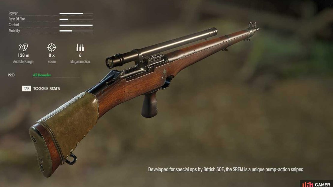 The SREM-1’s unique design and power makes it deadly in your hands.