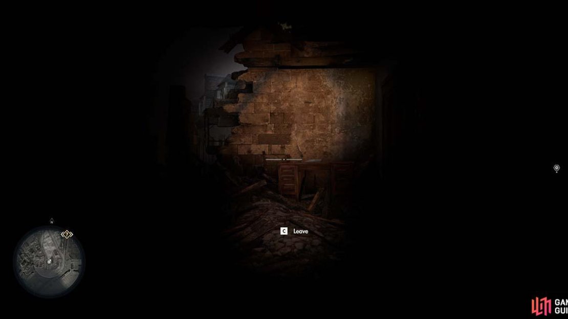 The room is quite dark, but you should be able to see the table when you enter.