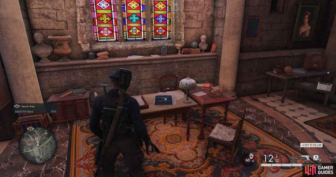 You&rsquo;ll find the document on a table in the main room.