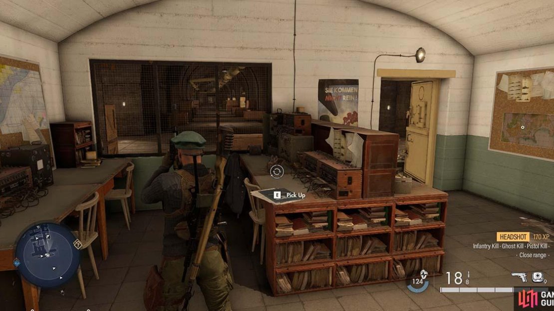 You’ll find the document on this table in the communications room of the bunker.