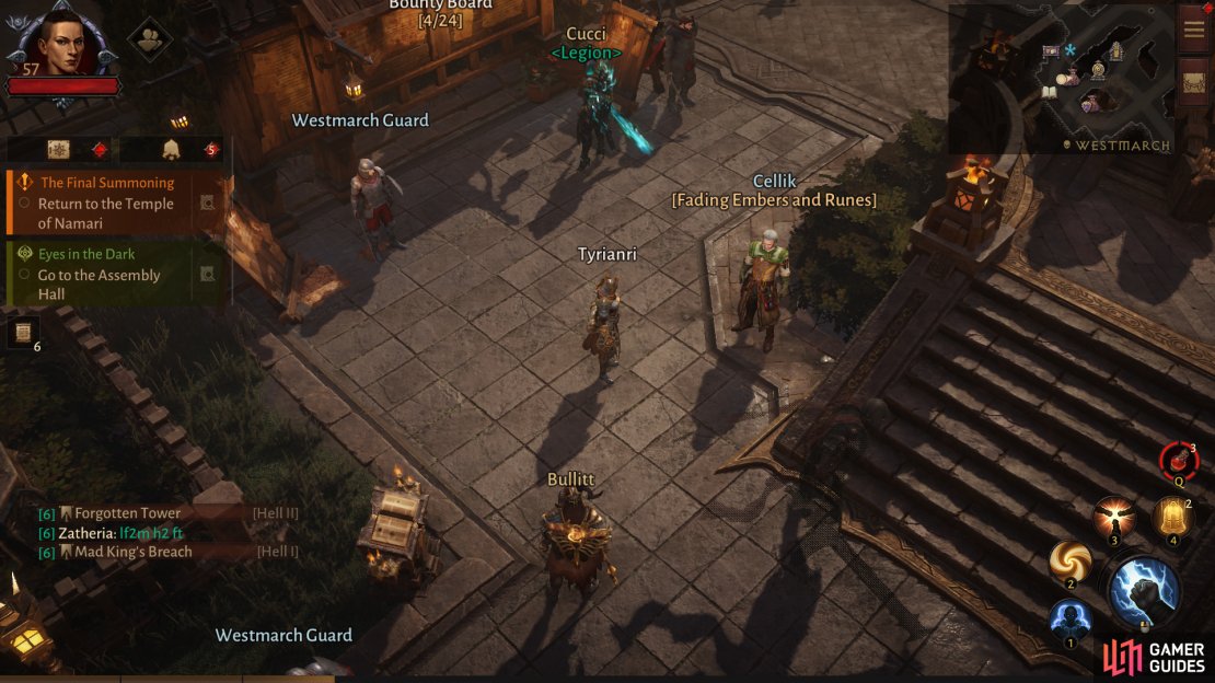 The Fading Essence and Rune Merchant can be found near the Elder Rift Entrance in Westmarch.