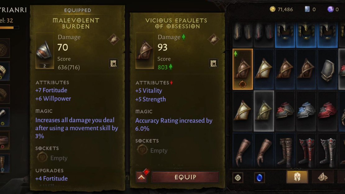 Rare gear occupies that sweet spot between quality and rarity that ensure it’ll be your workhorse gear throughout much of the game.