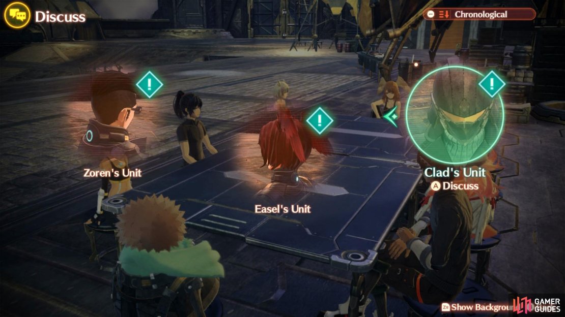 Discuss the Clad’s Unit Topic to begin this quest.