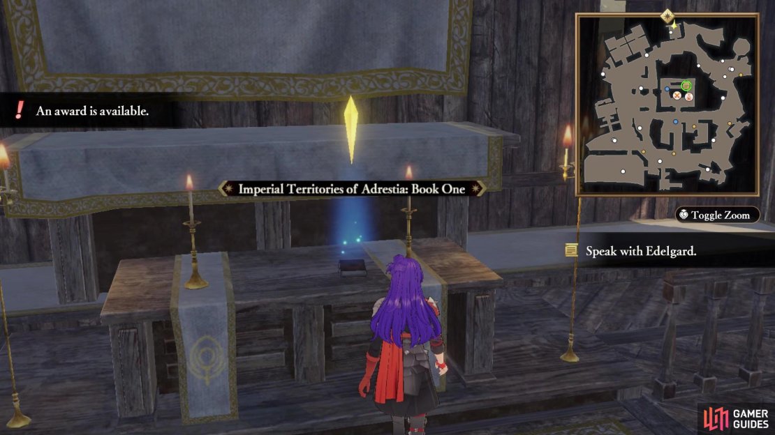 Look on the altar inside the church for this Document