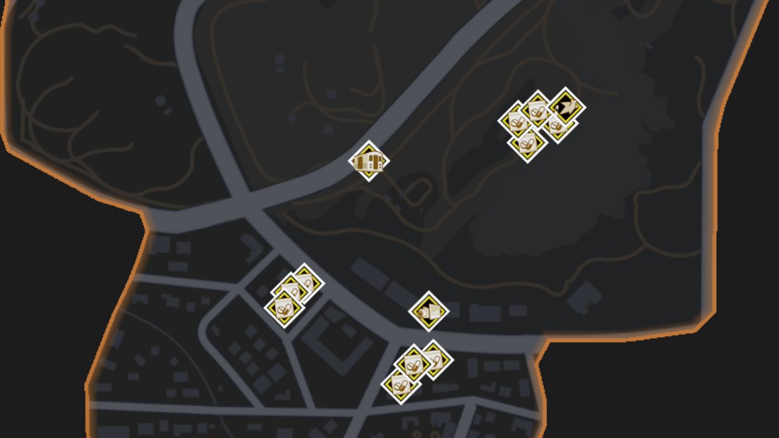 A map of all the Discoveries in the West Providencia region.