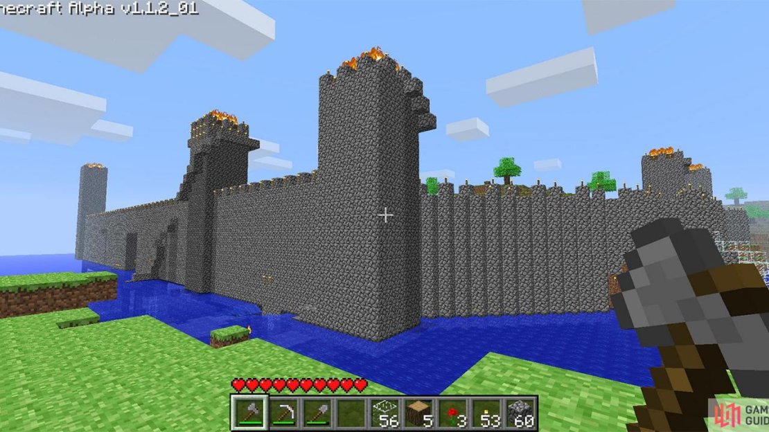 A castle must have a moat, that is priority one.