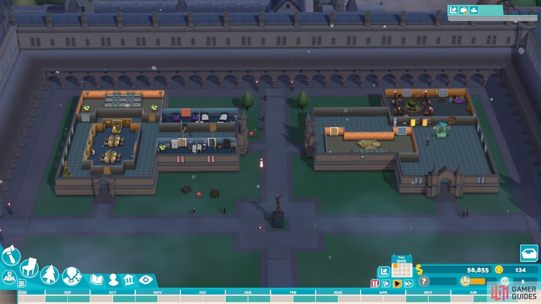You will soon find yourself running out of room and have to purchase extra plots.