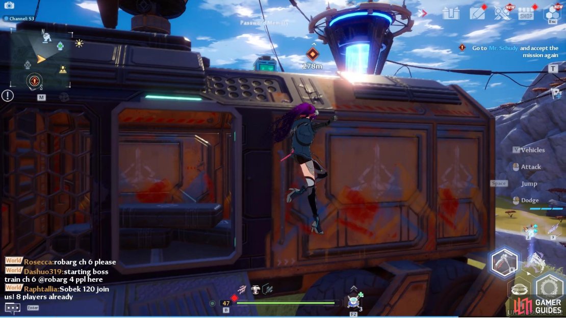 This is next to the North Forest teleport in Navia, with the password hint once again on top of the truck.