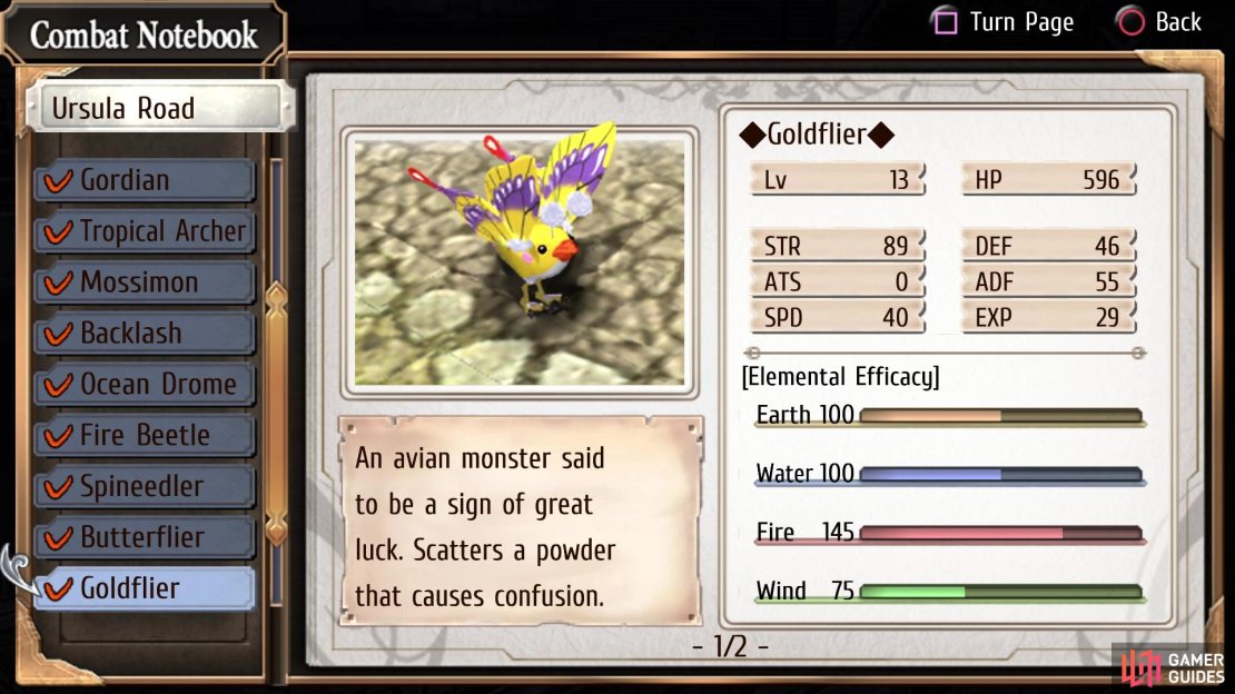 The Goldflier enemy