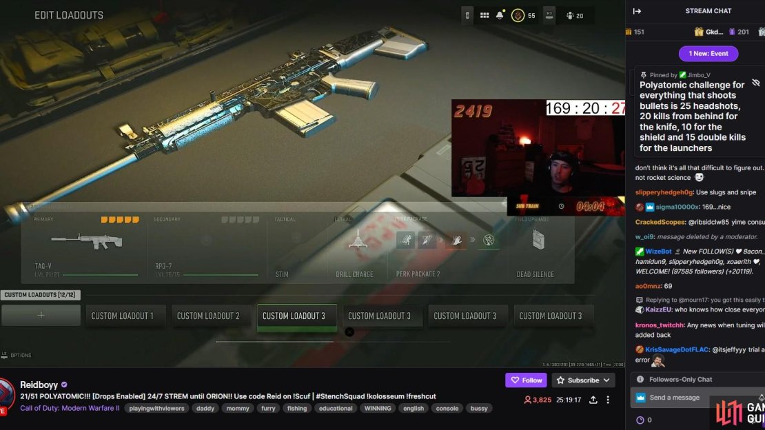 Source: The pinned event in Reidboy’s Twitch stream