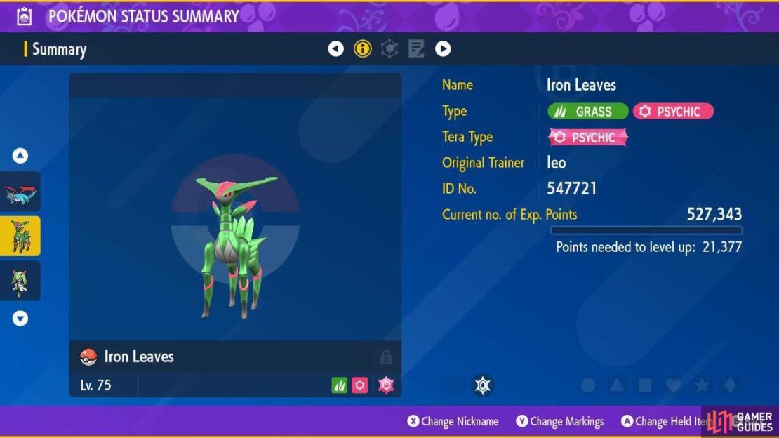 !Iron Leaves or Verizion? We’re big fans of the !Psychic and Grass dual typing.