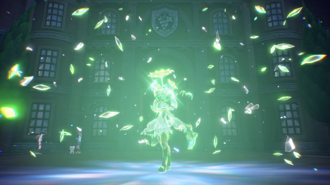 Clavell’s Tera Pokemon in battle.
