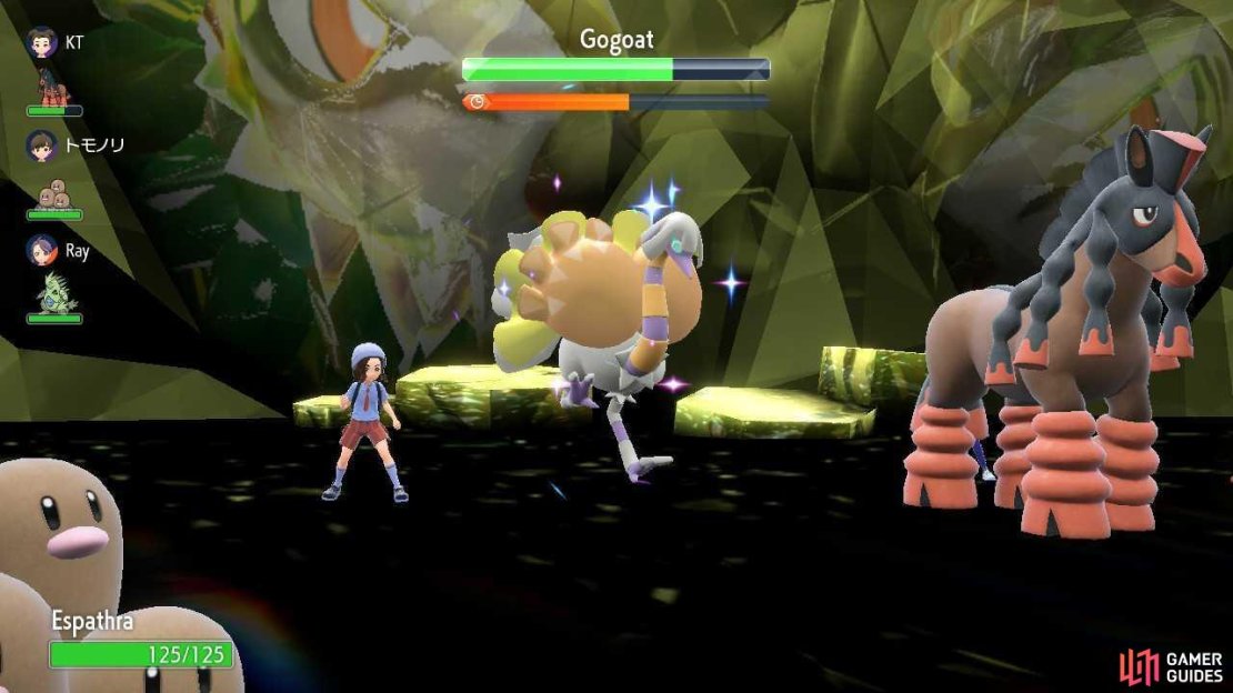 Espathra In a Tera Raid Battle in Pok&eacute;mon Scarlet and Violet