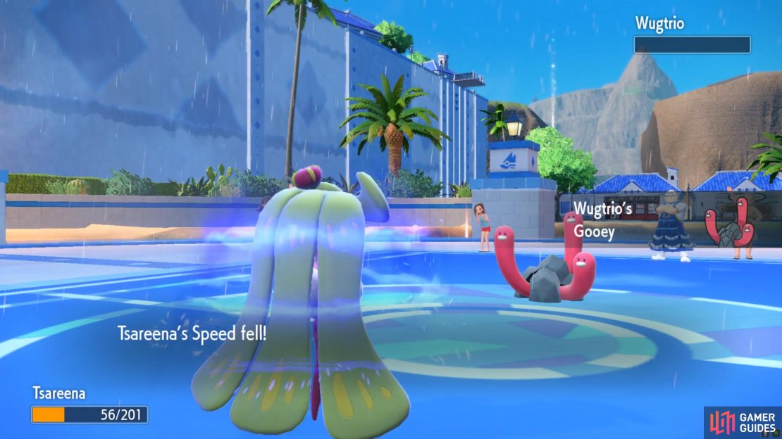 Simply touching Wugtrio can slow you down!