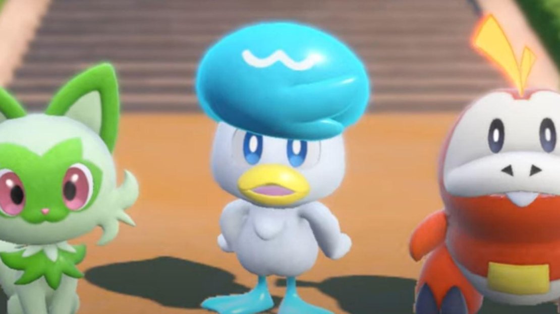 The Starter Pokémon of Pokémon: Scarlet and Violet. (Credit: The Pokémon Company)