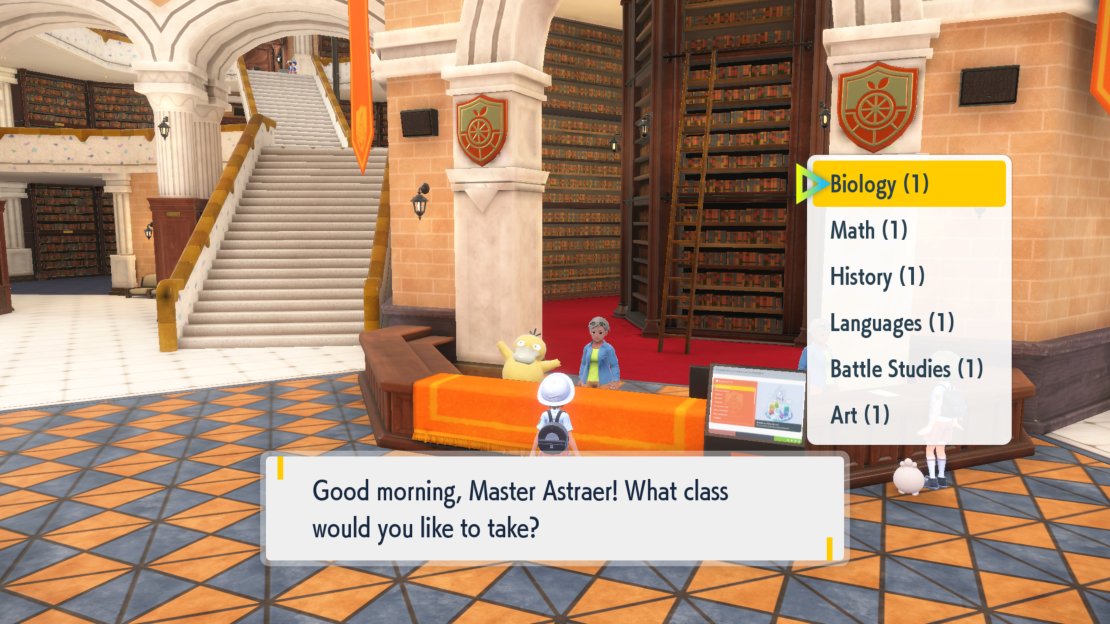 You can take classes in several subjects at the school.