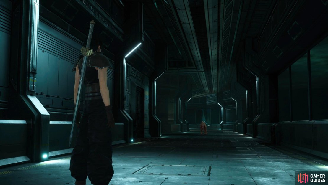 Follow the corridor all the way to the end, and you’ll encounter three of the six monsters.