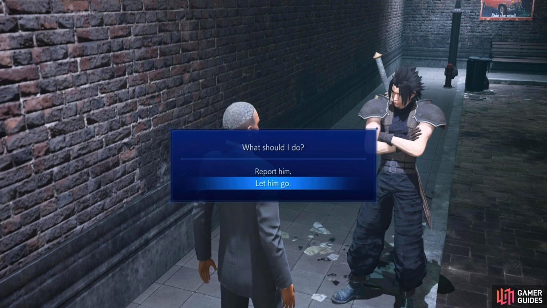 Tell the Reporter you&rsquo;ll let him go.