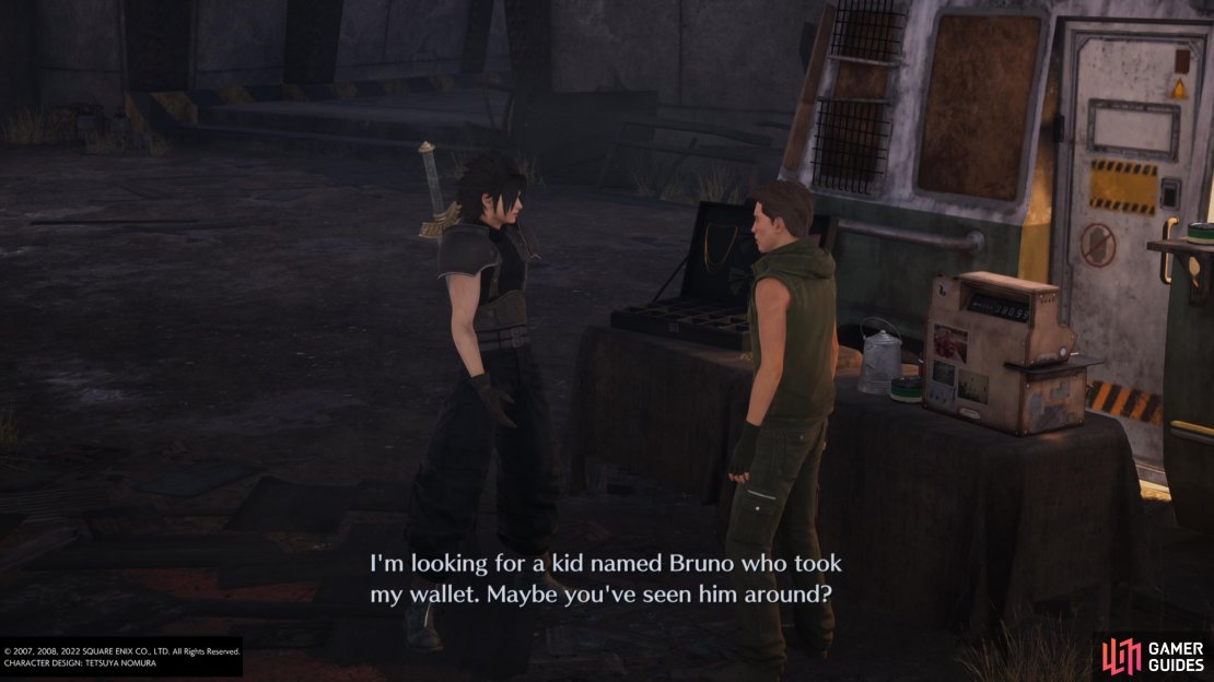 Visit all three shops while looking for Bruno